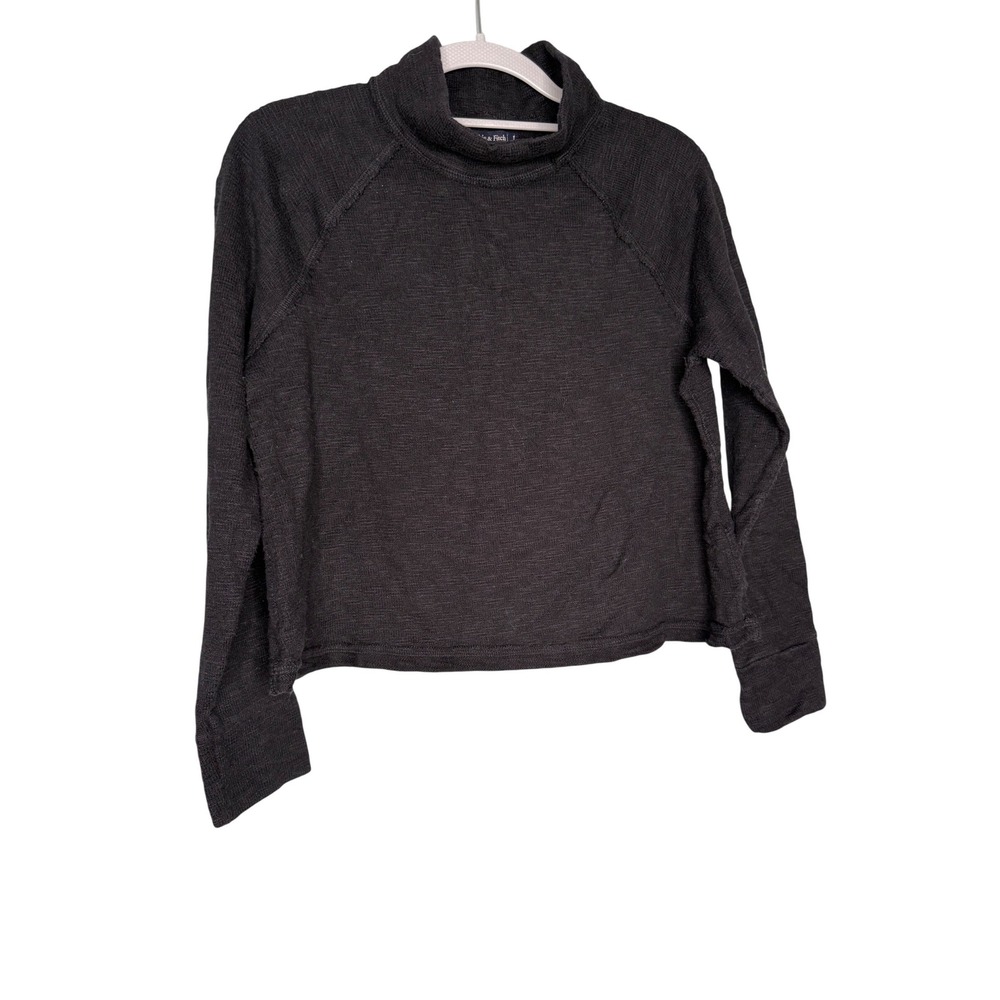 Abercrombie & Fitch Turtleneck cropped Sweater in black